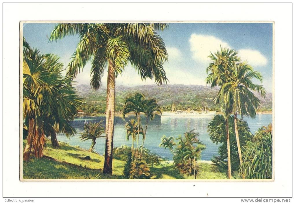 Cp, Jamaïque, Babana Boat AtPort Antonio, écrite - Jamaica