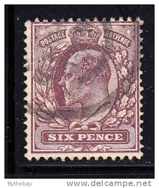 Great Britain Used Scott #135 6p Edward VII - Usati