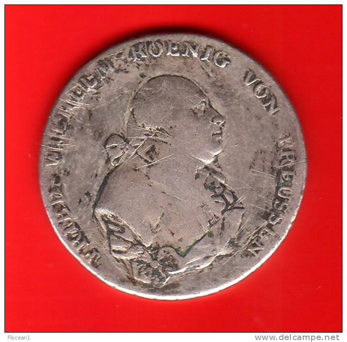 ****  ALLEMAGNE - GERMANY - PRUSSIA - THALER 1796 A FRIEDRICH WILHELM - ARGENT **** EN ACHAT IMMEDIAT !!! - Taler & Doppeltaler