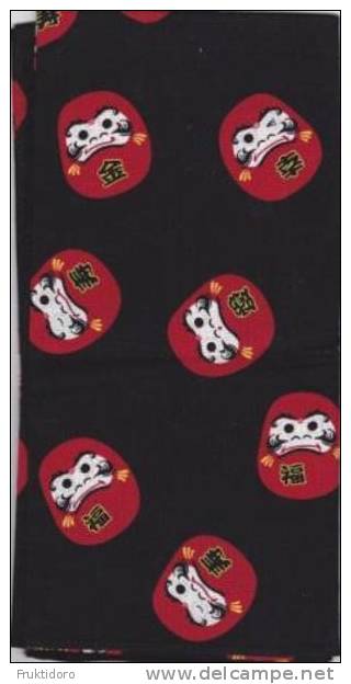 Handkerchief Daruma From Japan - Spitzen Und Stoffe