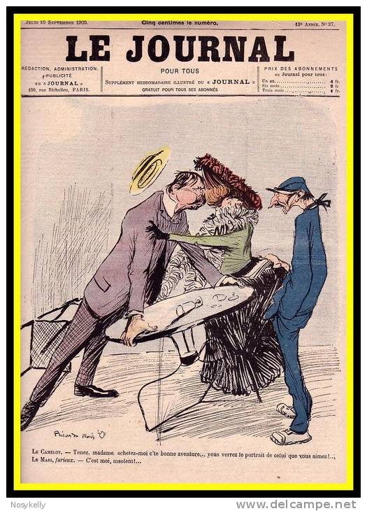 Humour -  1903  -   Le Journal N°37   -  Illustrateur Ricardo Flores - 1900 - 1949