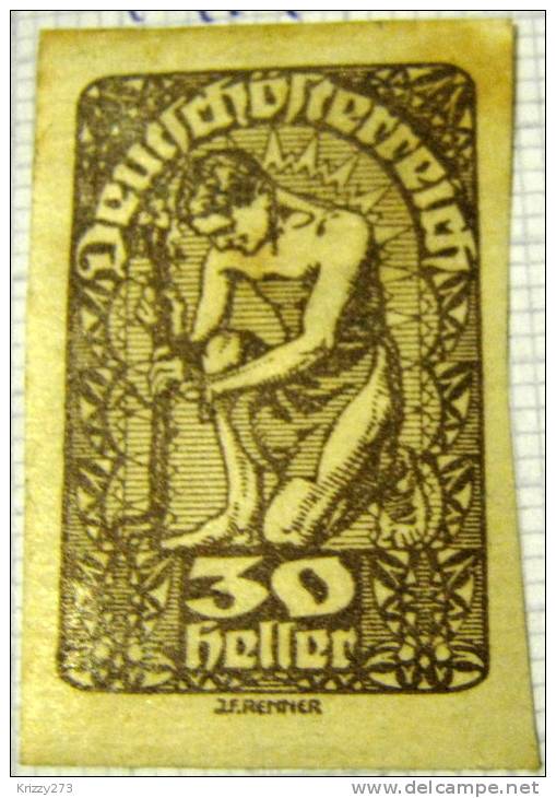 Austria 1919 New Republic 30h - Unused - Gebruikt