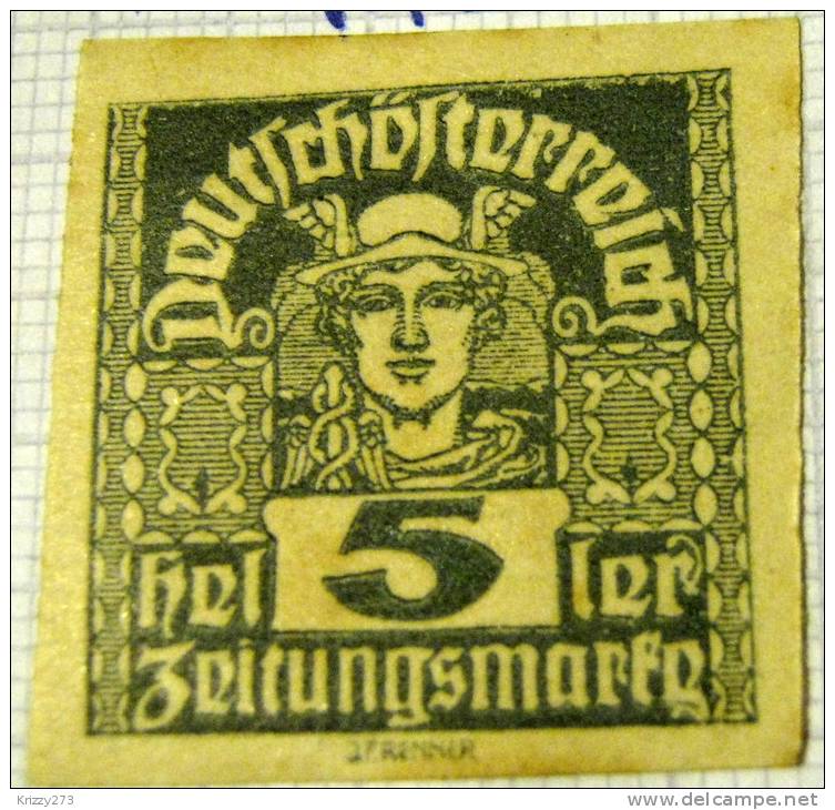 Austria 1920 Newspaper Stamps 5h - Unused - Gebruikt