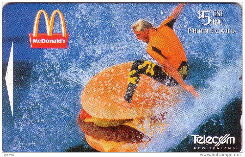 NOUVELLE ZELANDE NEW ZELAND MC DONALD'S MAC DONALD'S SURF N° 141BO....SUPERBE - Alimentation