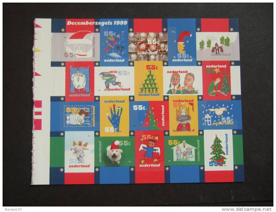 NETHERLANDS  1999   DECEMBERZEGELS UIT STERRENBOEKJE   MNH **     (MAP23-600) - Unused Stamps