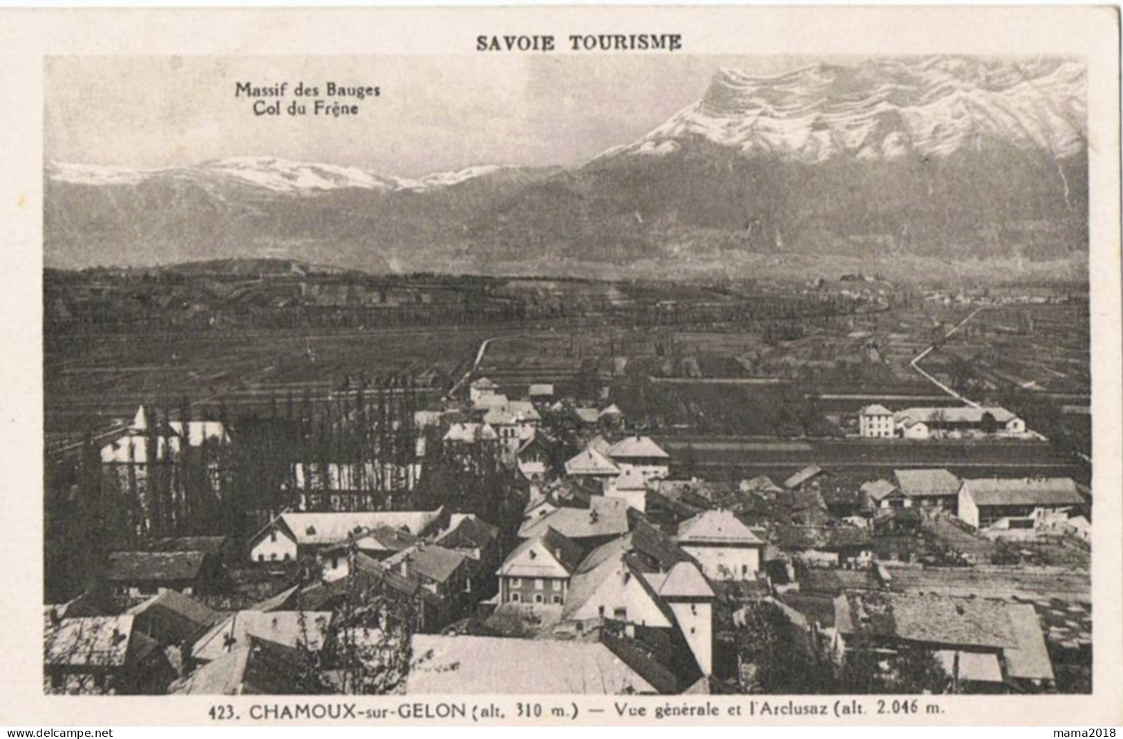 Chamoux _sur_ Gelon     Vue Genérale  Et L'Arclusaz - Chamoux Sur Gelon