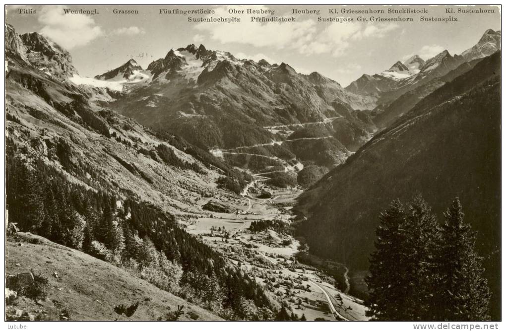 Gadmen - Mit Wendengletscher Und Sustenstrasse        Ca. 1950 - Gadmen 