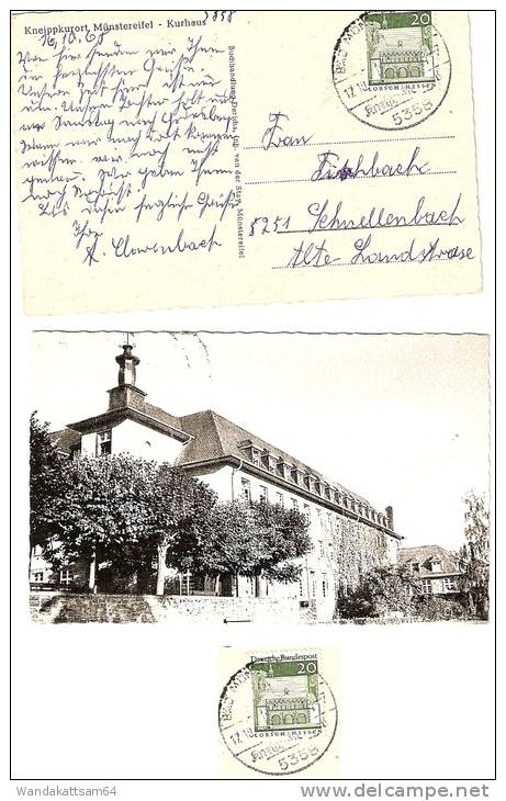 AK Kneippkurort Münstereifel - Kurhaus 17.10. 68 -- 7 5358 BAD MÜNSTEREIFEL Kneippkurort Nach Schnellenbach - Euskirchen