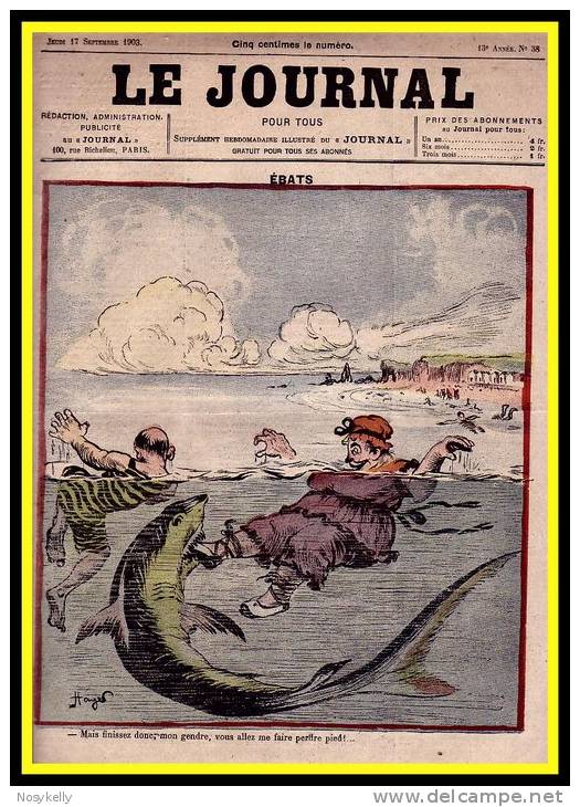 Humour -  1903  -   Le Journal N°38   -  Illustrateur    HAYE - 1900 - 1949