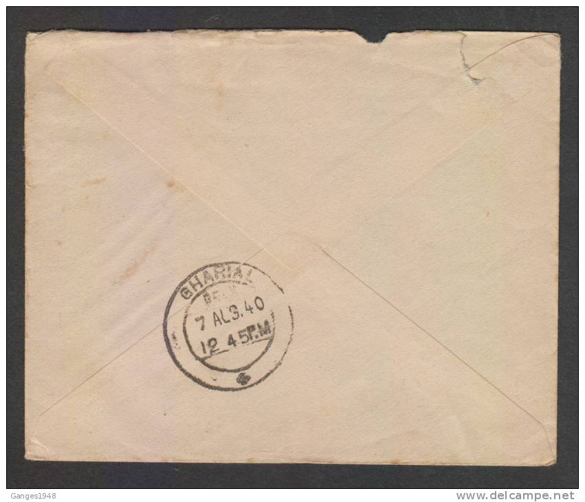 Ex Pakistan India KG VI  1934  1A RATE COVER ABBOTTABAD To MURREE  # 29117 Inde Indien - 1936-47 Koning George VI