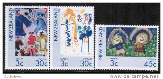 NEW ZEALAND  Scott #  B 124-6**  VF MINT NH - Unused Stamps