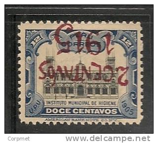 PERU - 1915 VARIETY INVERTED SURCHARGE  - Yvert # 159- UNUSED - Variety Not Listed And Therefore SOLD AS IS - Oddities On Stamps