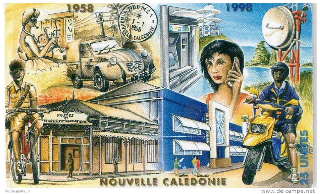TELECARTE  NOUVELLE-CALEDONIE  25 Unités   40eme Anniversaire  Anniversary  98 - Nouvelle-Calédonie