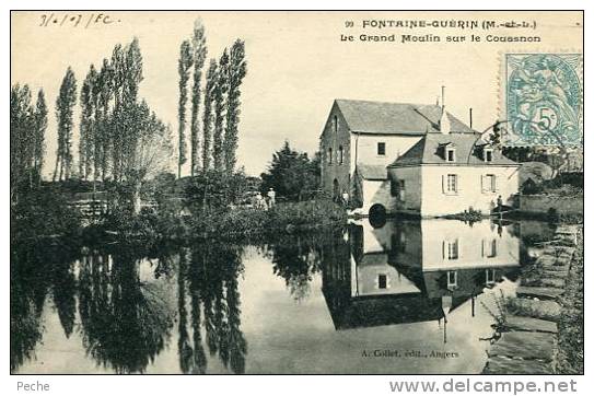 N°14925 -cpa Fontaine Guérin -le Grand Moulin  Sur Le Couesnon- - Wassermühlen