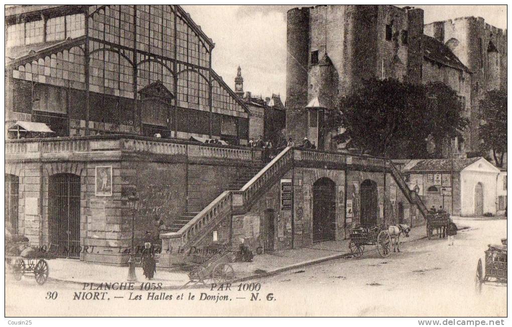 79 NIORT - Les Halles - Le Donjon - Coulonges-sur-l'Autize