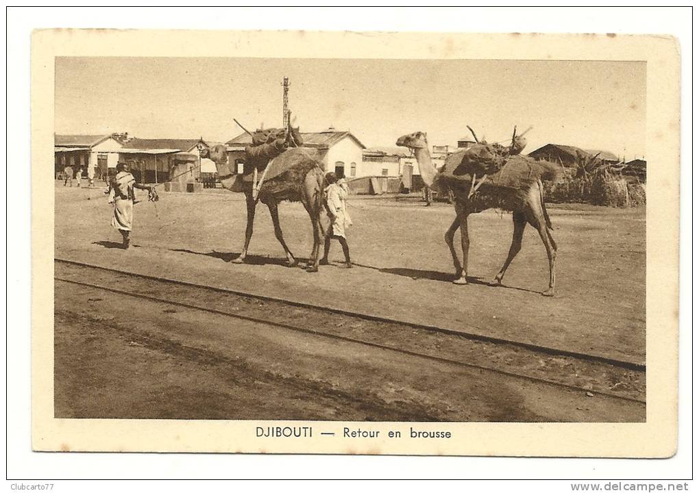 Djibouti (Somalie) : Retour D'une Caravane De La Brousse Env 1930 (animée). - Somalië