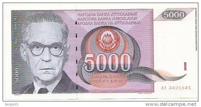 5 000 Din - 1991 - Jugoslawien