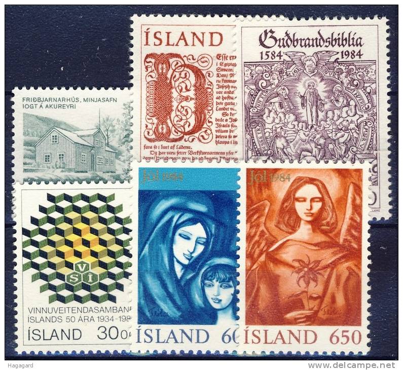 ##Iceland 1984. 6 Different. MNH(**) - Collections, Lots & Series