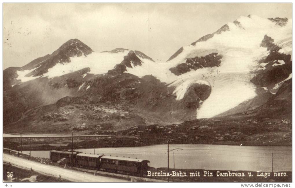 Bernina-Bahn Mit Piz Cambrena U. Lago Nero - Bern