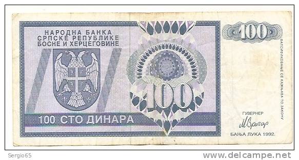 REPUBLIKA SRPSKA - 1000 DIN - 1992. - Bosnien-Herzegowina