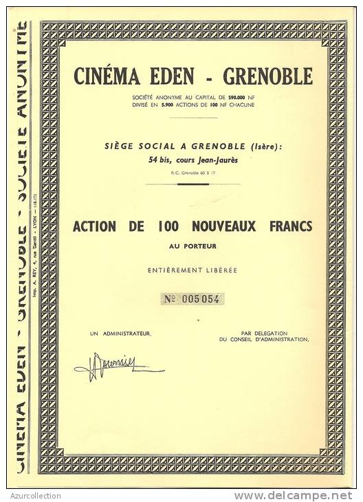 CINEMA EDEN A GRENOBLE - Cine & Teatro