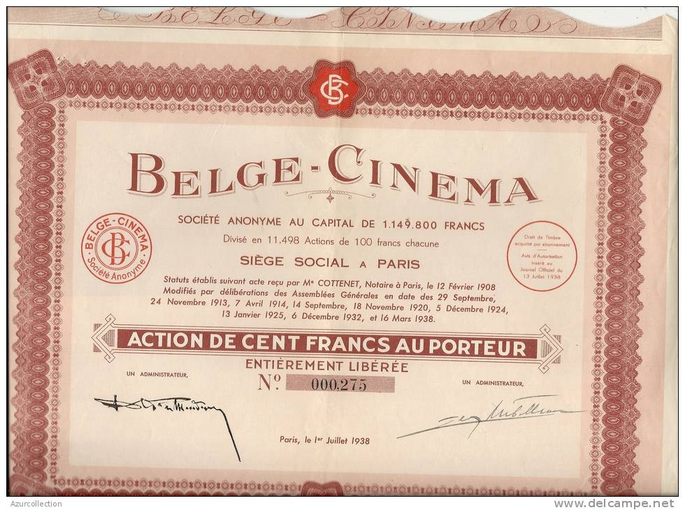 BELGE CINEMA - Cinéma & Théatre