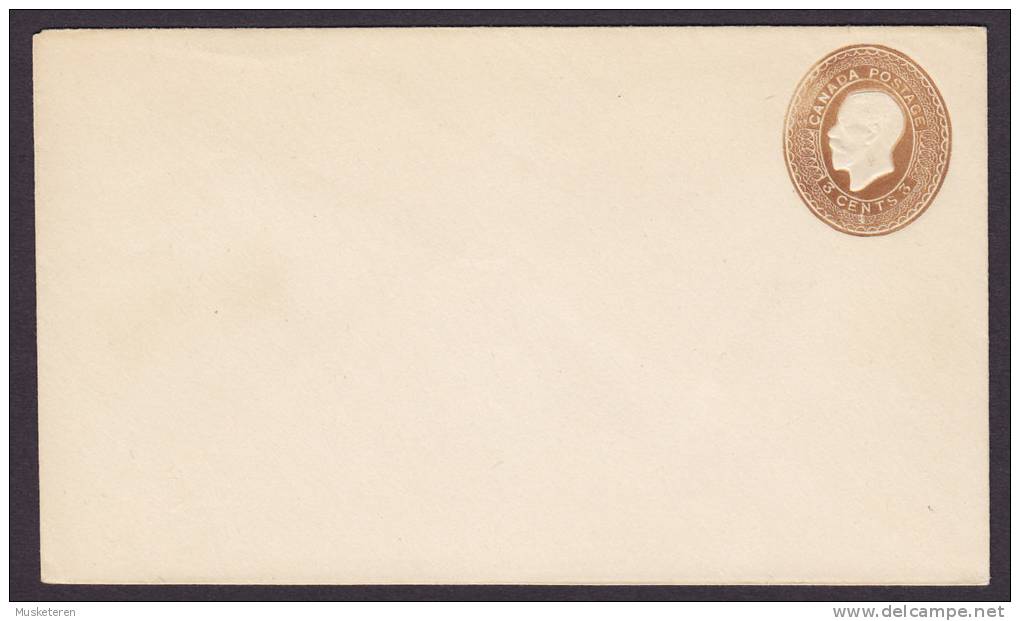 Canada Postal Stationery Ganzsache Entier 3 CENTS King König George V. Cover - 1903-1954 Kings