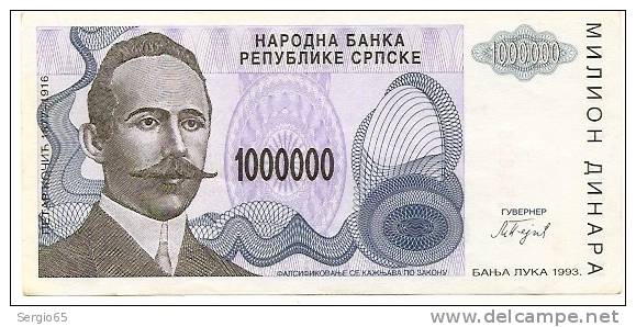 REPUBLIKA SRPSKA - 10 000 000 DIN - 1993. - Bosnien-Herzegowina