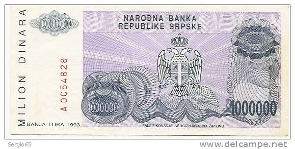 REPUBLIKA SRPSKA - 10 000 000 DIN - 1993. - Bosnia Y Herzegovina