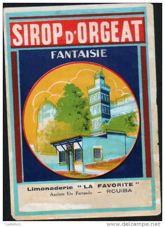 ETIQUETTE  SIROP D'ORGEAT FANTAISIE- - Fruits & Vegetables