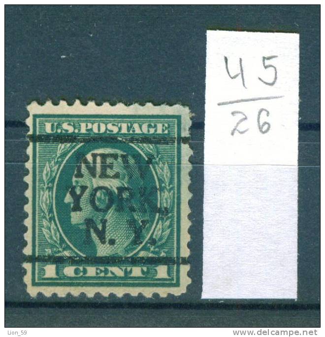 26K45 // NEW YORK N.Y. - Counties New York - Precancel, Preo, Vorausentwertung,United States Etats-Unis USA - Vorausentwertungen