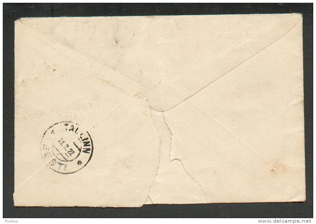 1922 CZECHOSLOVAKIA , PRAHA 4, REGISTERED COVER TO ESTONIA - Briefe U. Dokumente