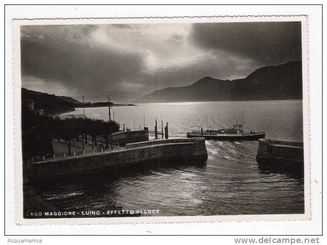 LUINO - LAGO MAGGIORE - Effetto Di Luce - Cartolina FG BN V - Luino