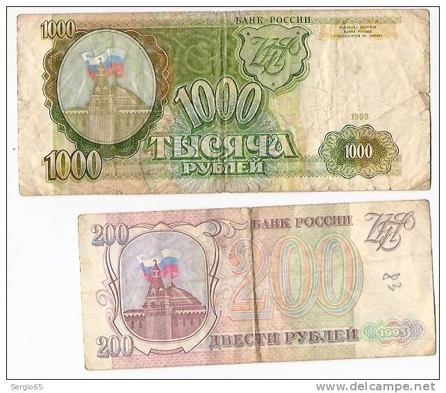 RUBLES - LOT- 1993. - Rusia