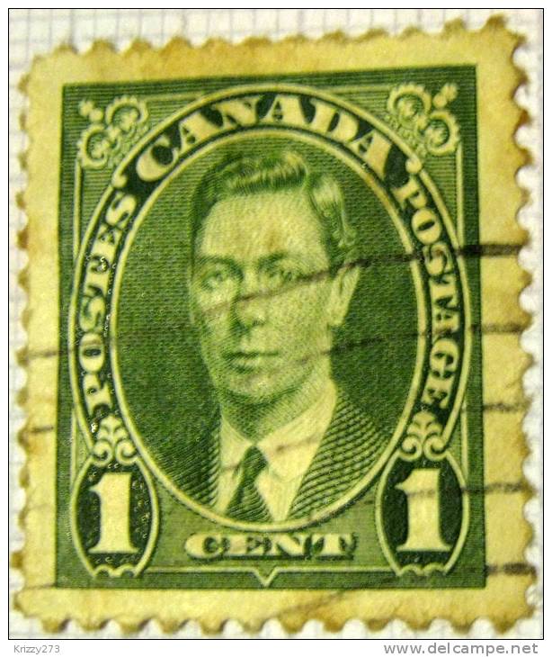 Canada 1937 King George VI 1c - Used - Used Stamps