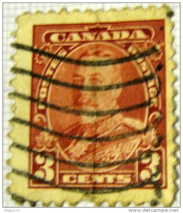 Canada 1935 King George V 3c - Used - Oblitérés