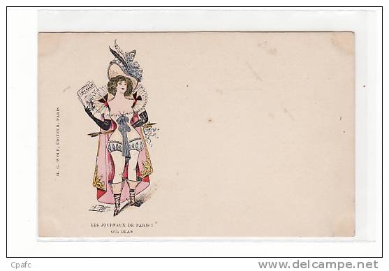 Femme (mode) Les Journaux De Paris "Gil Blas" Illustré Par Cabant / Wolf Editeur à Paris/ Carte Précurseur - Cabant