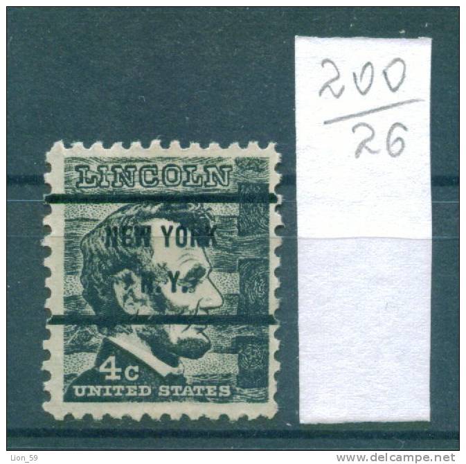 26K200 // NEW YORK N.Y. - Counties New York - Precancel, Preo, Vorausentwertung,United States Etats-Unis USA - Vorausentwertungen