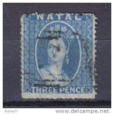 AP1304 - NATAL , 3 Pence Blue N. 9 - Natal (1857-1909)