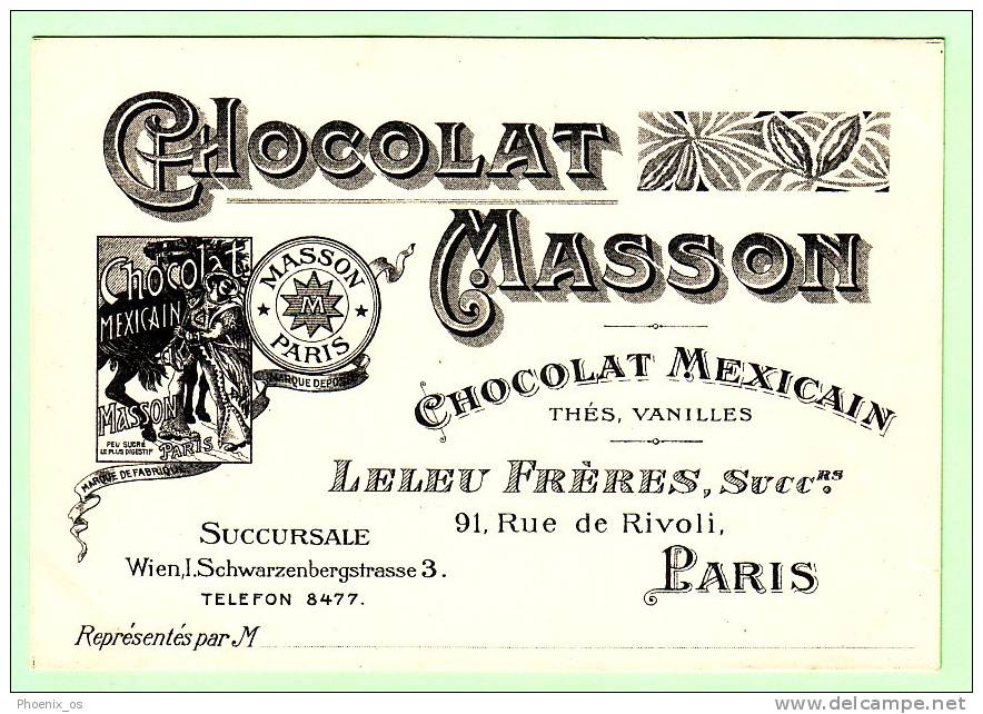 ADVERTISING - Chocolate, Masson - Publicité