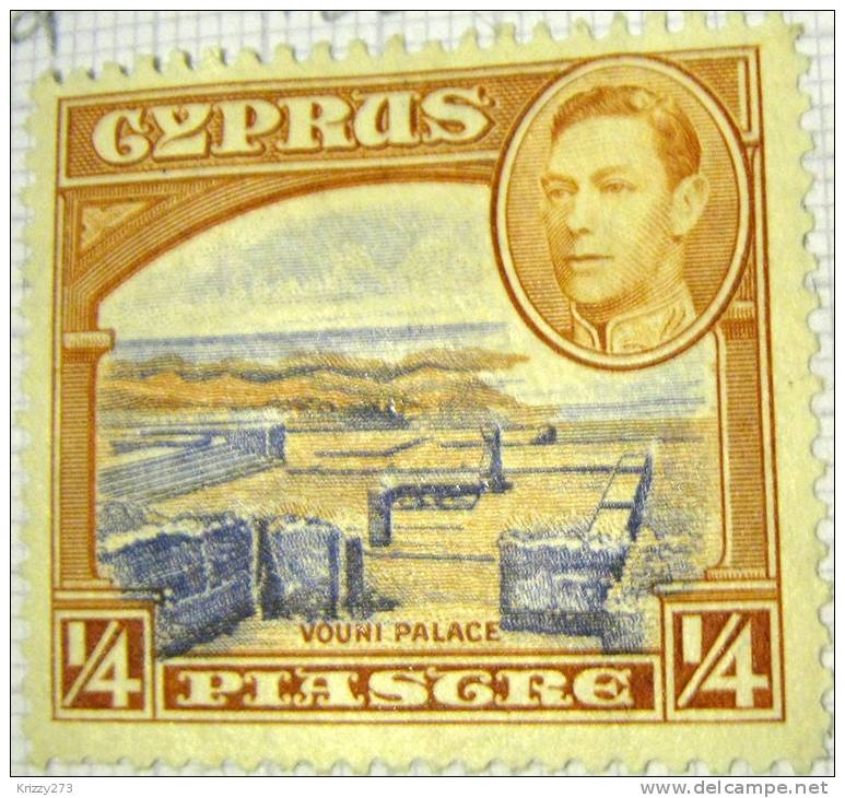 Cyprus 1938 Vouni Palace 0.25p - Unused - Chypre (...-1960)