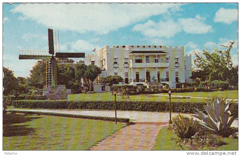 Barbados West Indies - Sam Lord's Castle - Mill - Stamp & Postmark 1968 - VG Condition - 2 Scans - Barbados