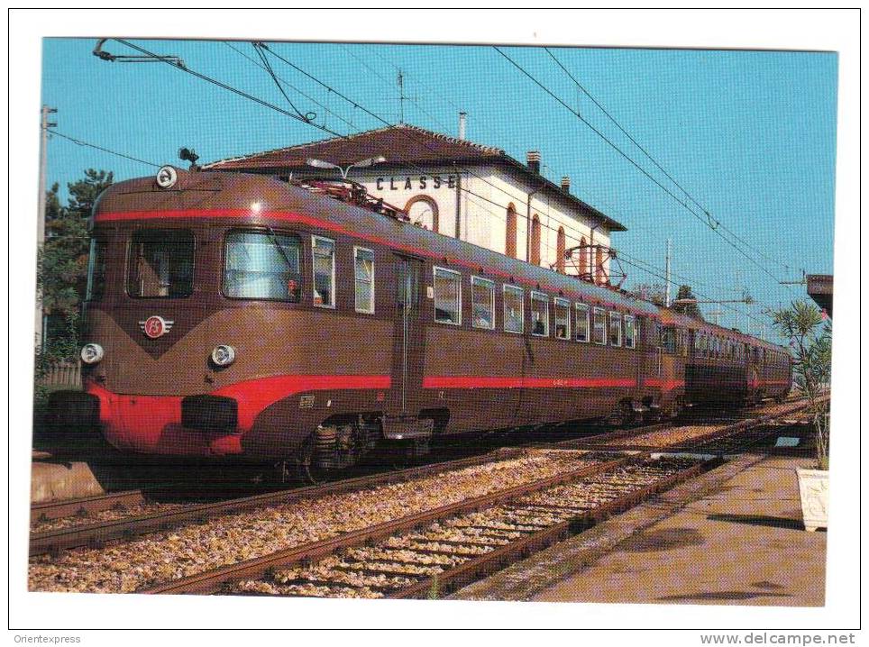 Interno Stazione Di Classe Lido Di Savio Treno FS Ale 540 029 Ferrovia Ferrara Rimini 1989 - Bologna