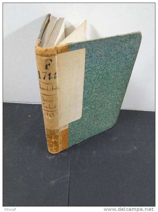 Berne, Berner Taschenbuch Auf Das Jahr **1862**, Haller, Bern 1862, 318 Seiten, Mit 2 Holzschnitten Und 1. Lithographie - Altri & Non Classificati