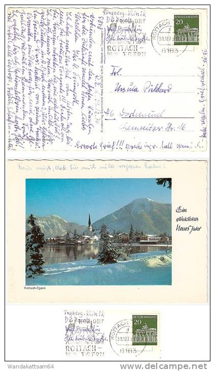 AK Ein Glückliches Neues Jahr Rottach-Eggern 30.12.70 8183 ROTTACH-EGERN F KURORT ROTTACH-EGERN 740 - 1723 M ü. M. - Miesbach