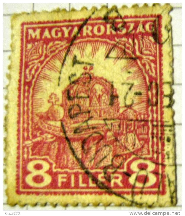 Hungary 1926 Crown Of St Stephen 8f - Used - Used Stamps