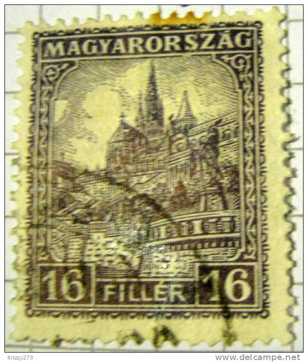 Hungary 1926 St Matthais Church 16f - Used - Used Stamps