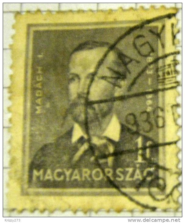 Hungary 1932 Famous Hungarians Madach 1f - Used - Used Stamps