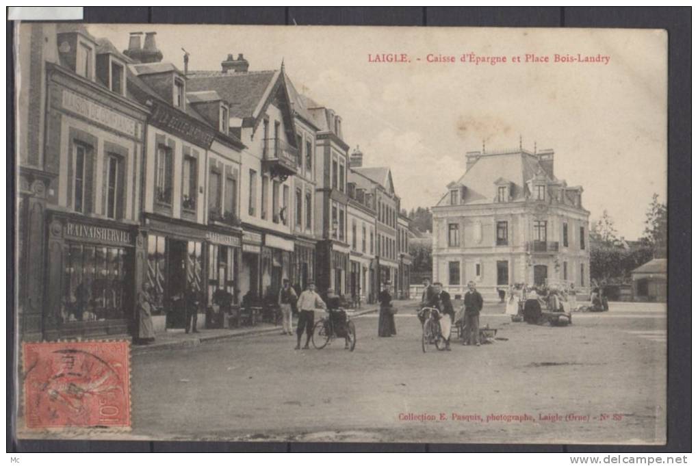 61 - Laigle - Caisse D'Epargne Et Place Bois-Landry - Animée - L'Aigle