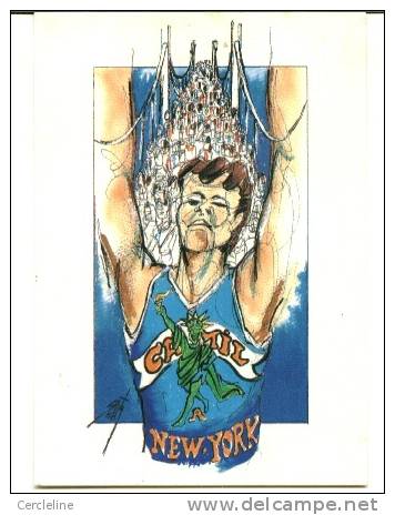 CPM MARATHON DE NEW YORK 1988 47/300  Club Amis Miss Liberty  Illustrateur Quentin - Quentin